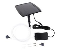 Toyvian Solar Energy Aquarium Oxygen Pump Low Power Consumption Safe Reliable Air Pump for Fish Tanks Super Quiet Operation with Corrosion Resistant Shaft