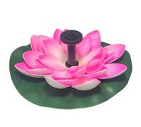Toyvian Solar Powered and Plastic Material Automatic Operation Garden Water Feature Pump with Lotus Shape Design for Garden Decoration and Water Circulation in Pools and Fish Tanks in