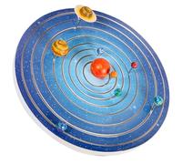 Toyvian Solar System Planet Model DIY Painting for Educational Plastic Puzzle Plaything for Boys and Creative Preschool Coloring Kit for Stem Learning and Home Party Decor