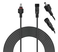 Toyvian Solar Water Pump Extension Cable for Solar Light, 5 Meter DC Extension Power Cable Copper Silicone, 2.1mm × 5.5mm Replacement Cable for Outdoor Monitoring Systems