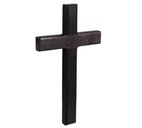 Toyvian Solid Wood Christian Cross Pendant Decorative Wooden Cross Craft for Home and Easter Religious Inspiration Decor Gift for Family and Friends