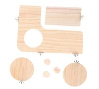 Toyvian Solid Wood Pedal Platform for Hamster Toys Small Animal Playpen Climbing Toys and Habitat Cage Accessories