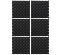 Toyvian Soundproofing Pad 6 Pack Acoustic Foam Mass Loaded Vinyl Speaker Pad