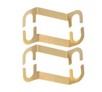 Toyvian Speaker Wire Terminal Cup Connectors, 2 Pairs Speaker Terminal Block for Home Cinema and Studio Use, Metal Multiple Connections and Flexible Installation, Gold Colour