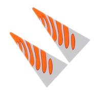 Toyvian Spiral Cone Fidget Toy Desk Decoration 3d Printed Impossible Pyramid Sculpture Geometric Stress Relief Ornament for Office and Home 2pcs Orange White