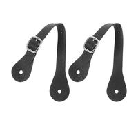 Toyvian Spur Straps with Horse Belt Buckle 2pcs Pu Adjustable Thigh High Boot Straps for Comfortable Riding Suitable for Everyday Practices and Horse Riding in Western