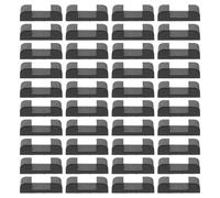 Toyvian Square Base Display Boxes Bases Floating Frame Display Holder Bases for Counters and Retail Displays Compact 1.77X0.59X0.47In Plastic 100Pcs