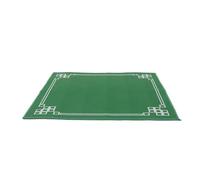 Toyvian Square Mahjong Table Mat 70X70Cm Roll-Up Thick Noise-Reducing Cover for Board Games and Card Playing Green