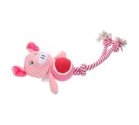 Toyvian Squeaky Plush Dog Toy for Interactive Play Teething Pig Pet Chew Toy for Puppies and Kittens Engaging Sound and Soft Material for Bonding and Fun