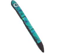 Toyvian Squeaky Plush Dog with Crinkle Paper, Gradient Green Cobra Design, Sturdy Chew and Teething for Small Puppies, Interactive Pet Plaything for Biting and Molar Exercise