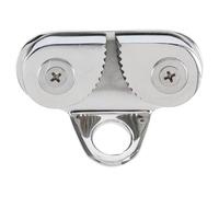 Toyvian Stainless Steel Cam Cleat Rope Clamp with Leading Ring for Boats Kayaks Canoes Deck Hardware Suitable for Sailing and Marine Line Compatibility