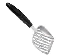 Toyvian Stainless Steel Cat Litter Scoop Waste Cleaning Tool for Pet Owners Wide Mouth Design for Easy Pickup Suitable for All Litter Types White