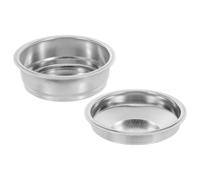 Toyvian Stainless Steel Coffee Filter Basket and 2pcs for Precision-Engineered Reusable Coffee Dosing Cup Semiautomatic and Espresso Machines Home Kitchens