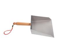 Toyvian Stainless Steel Dustpan Mini Duster with Short Handle for Kitchen Tabletop Worktop Clean-Ups Small Silver Pan