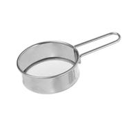 Toyvian Stainless Steel Flour Sifter with Fine Mesh Uniform Powder Sieving Portable Baking Strainer for Flour Sugar Cocoa Almond Powder Easy to Hold and Clean