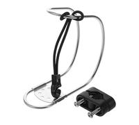 Toyvian Stainless Steel Lifebuoy Ring Holder, Boat Safety Bracket for Yachts, Secure Circular Ring Mount, Universal Compatibility, Marine Hardware for Deck Use
