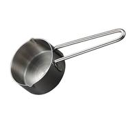 Toyvian Stainless Steel Measuring Spoon with Handle Cup Capacity Lightweight Coffee Bean Flour Scoop for Baking Kitchen Camping Dishwasher Safe Portable for Travel and Home Use