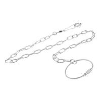 Toyvian Stainless Steel Parrot Leash Harness for Birds with Bird Flying Harness Feature Easy to Carry for Outdoor Use Taking Your Pet Anywhere