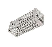 Toyvian Stainless Steel Pellet Smoker Tube for Grills Square Bbq Smoking Tool Outdoor Barbecue Wood Flavor Enhancer Compatible with Gas and Electric Grills