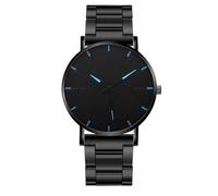 Toyvian Stainless Steel Quartz Watch Ultra-Thin Glass Case for Men and Simple and Elegant Design with Comfortable Steel Bracelet for Everyday Wear and Gift for Husband or Son