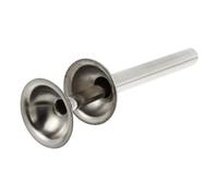 Toyvian Stainless Steel Sausage Making Accessories Set Material Meat Grinder Parts Funnels with Stand for Home Meat Mincers Suitable for Processors