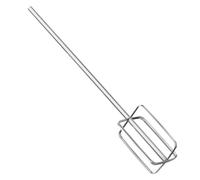 Toyvian Stainless Steel Thickened Meat Paste Whisk Manual Hand Stirring Rod for Hot Pot Mixing Non-Skid Polished Mixer Paddle Attachment for Kitchen Cooking