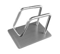 Toyvian Stainless Steel Washbasin Hanging Rack Strong Adhesive Wall Hook for Kitchen Bathroom Storage Organizer Holder for Towels Clothes Mop Hats