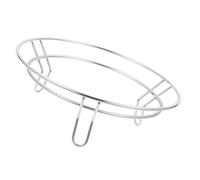 Toyvian Stainless Steel Wok Rack Three Feet Support, Wear-resistant Pan Rack without Rough Points, Avoids Water Accumulation, Suitable for Restaurant and Café Use