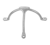 Toyvian Stainless Steel Yacht Holder Bracket Universal Marine Bracket Three-pronged 316 Cast Stainless Steel Versatile Easy to Install for Sailing Enthusiasts Boating Marine Accessories