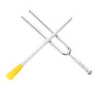 Toyvian Standard Pitch Tuning Fork Portable Metal Design with Striker for Violin and Guitar for Music Teaching and Practice, for Piano Beginners and Students
