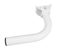 Toyvian Steel Antenna Mast Pole Mount Bracket for Wireless Bridge Outdoor Use, Adjustable L-shaped Wall and Pole Mount Holder Suitable for Monitoring and Surveillance Applications