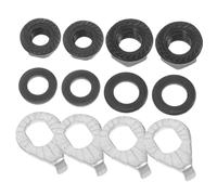 Toyvian Steel Bike Nuts and Flange Hanger Kit with Retaining Clips for Front and Rear Bicycle Wheel Axles Anti-loose Safety Washers for Mountain and Electric Bikes Repair Parts