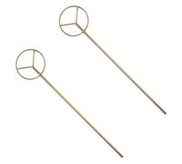 Toyvian Steel Drill Paint Mixer Rod Suitable for Home Renovation and Construction Projects 2pcs Khaki Colour, Not Easy to Break or Deform for Cement and Paint Mixing