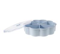 Toyvian Storage Container 5-slots Compartment Design with Lid Sturdy Structure Snack Box Grade Reusable Storage Box for Leisure Time and Sharing with Guests