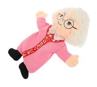 Toyvian Storytelling Hand Puppet Grandma Plush for Lightweight Educational Figure Doll for Handmade Realistic Appearance Interactive Early Learning Hand for Play