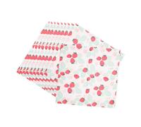 Toyvian Strawberry Patterned Paper Napkins Wedding Paper Napkins for Table Summer Party Decorative 2pcs Set for Beach BBQ and Dinner
