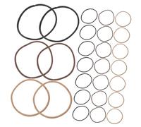 Toyvian Stretchy Hair Ties 100pcs High Elasticity Ponytail Holders Deep Coffee Color Hair Accessories for Women Girls Braids