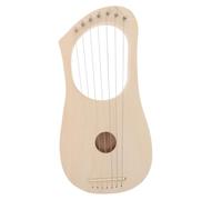 Toyvian String Lyre Harp DIY Kit Portable Acoustic Wooden Instrument for Adults Solid Wood Body with Easy Assembly Professional Sound Quality for Home School and Performance Settings
