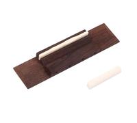 Toyvian String Ukulele Bridge Bone Saddle Construction Easy Installation Compatible Standard Ukuleles Natural Wood Finish Unique Variations