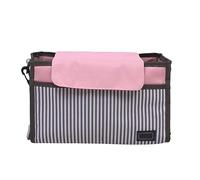 Toyvian Stroller Organizer Bag for Mum Stripe Design for Nappy Changing the Go Buggy Hanging Bag for Boy Girl Toys Storage