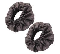 Toyvian Stroller Wheel Cover and Wheelchair Protector 2 Pcs Black Oxford Cloth Tire Covers with Flexible Fit and Floor Protection for Home Use and Outdoor Travel