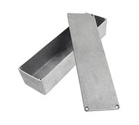 Toyvian Sturdy Diecast Aluminium Stomp Box Case for Electric Guitar Effects Pedal, Practical Replacement Pedal Board Enclosure in Silver, Suitable for Guitar Accessories Effect Box,