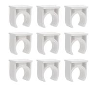 Toyvian Sturdy PVC U-Shaped Pipe Clamp Holder for Thin Wall Hose and Water Hose, Easy to Use Water Clamp Clip with Resistance to Scaling, for Pipe Support in Plumbing Applications