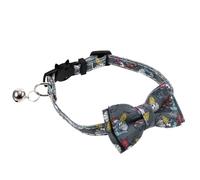 Toyvian Stylish Nylon Cat Bowtie Collar with Bell for Pets, Decorative and Creative Pet Photo Prop, for Holiday Or Birthday Party, Comfortable and Chic Kitten Necklace