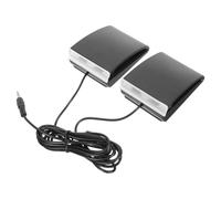 Toyvian Sustain Pedal Double Foot Pedal for Electric Piano and Electronic Drum Kit with 3.5Mm Jack for Live Performance and Keyboard Practice