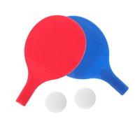 Toyvian Table Tennis Racket and Wooden Paddle Set for Boys and Girls, Plastic Training Bat Table Tennis Ball, Outdoor Interactive Sports Equipment for Beginner Children’s