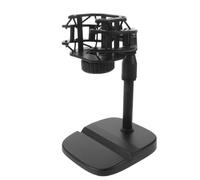 Toyvian Tabletop Mic Holder Desktop Stand Height Adjustable Adjustable Microphone with Integrated Shock Mount Made of Plastic and Alloy, Flexible Positioning for Studio Recording