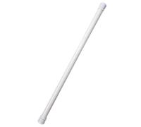 Toyvian Telescopic Bathroom Shower Curtain Rod Clothes Drying Pole Extendable White Wear-resistant Material with Strong Spring Tension for Secure Hold and Multi-use in Kitchen and Home