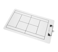 Toyvian Tennis and Hockey Strategy Board Non-Magnetic Dry Erase Clipboard for Coaches, Portable Sports Coaching Whiteboard for Training and Game Demonstration