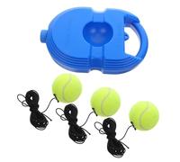 Toyvian Tennis Training Set with High Bounce Balls Slip-resistant Base and Elastic String Tennis Trainer Rebound Equipment for Beginners and Adults Practice Sessions